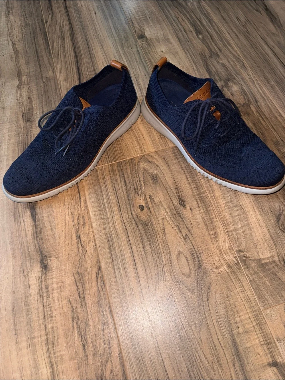 Cole Haan 2.ZEROGRAND Stitchlite Oxford Men’s 8M Navy Blue Shoes